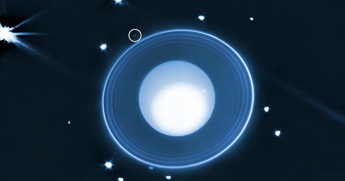 Telescópio James Webb revela nova lua em Urano