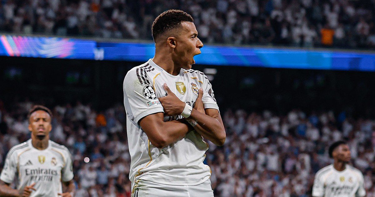 Mbappé brilha em dose dupla e garante vitória do Real Madrid sobre o Marseille