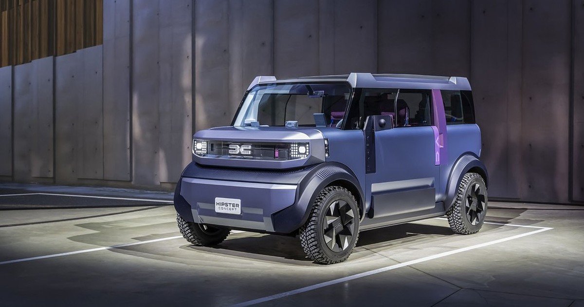 Dacia Hipster Concept: O Futuro do Carro Elétrico em Apenas 3 Metros