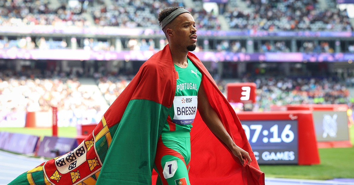 Sandro Baessa conquista o título mundial nos 400 metros barreiras no desporto adaptado