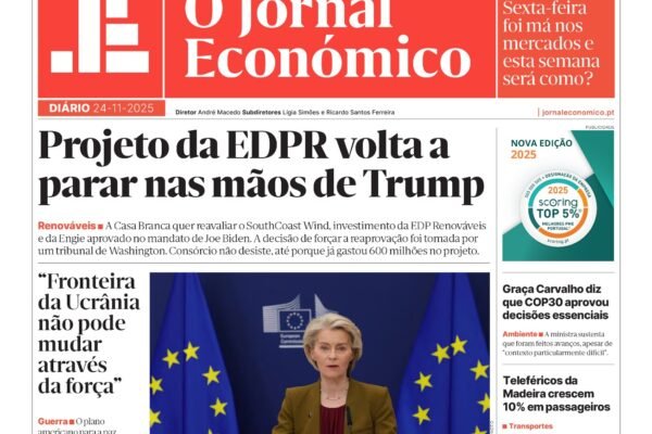 Título: "Principais Destaques do Jornal Económico - 24 de Novembro