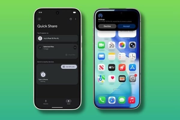 Android atrásra é compatível com AirDrop da Apple: Pixel 10 traz a novidade no Quick Share