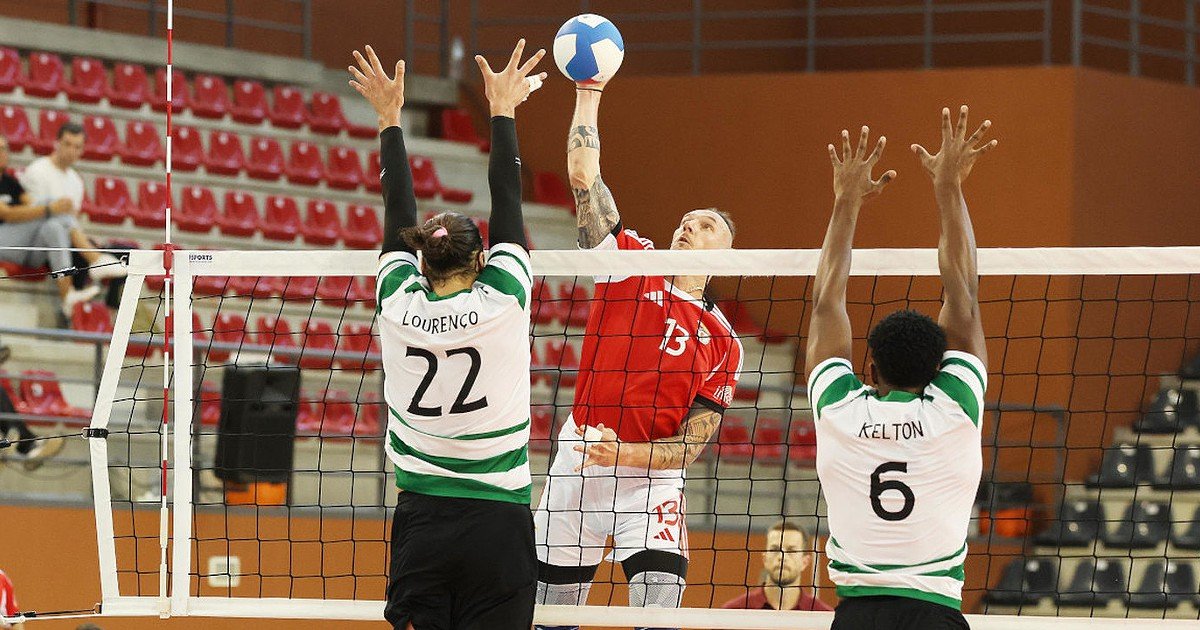 Sporting vence Benfica na Luz em três sets no Campeonato Nacional de Voleibol