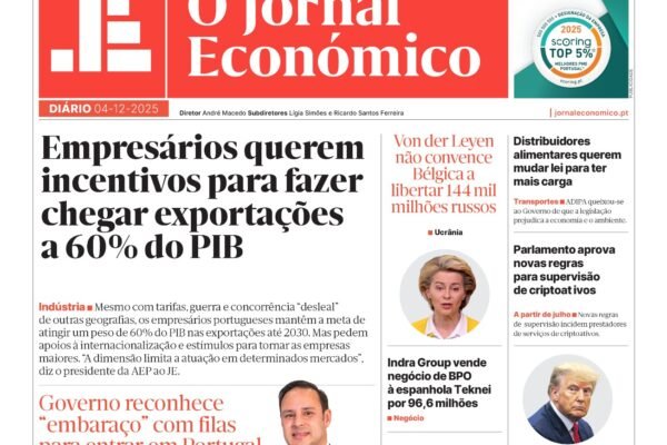Destaques do Jornal Económico