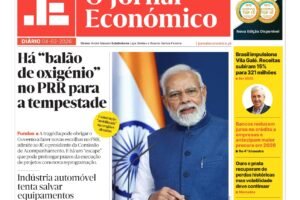 A primeira página do Jornal Económico